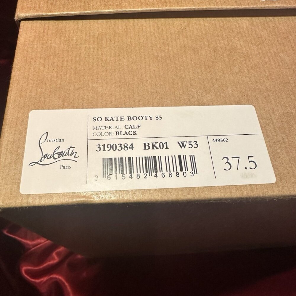 Christian Louboutin So Kate Booty 85 Size 37.5 Black - Picture 6 of 14